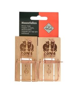 Luna Muizenval hout 2 stuks - 10% korting bij 10 kaarten