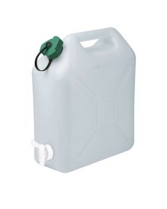 Jerrycan voor water met kraan wit 10L