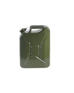 Jerrycan voor benzine, metaal groen 20L